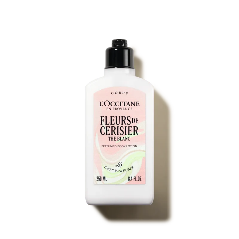 L'Occitane Fleurs de Cerisier Thé Blanc Lait Parfumé Corps 250 ml