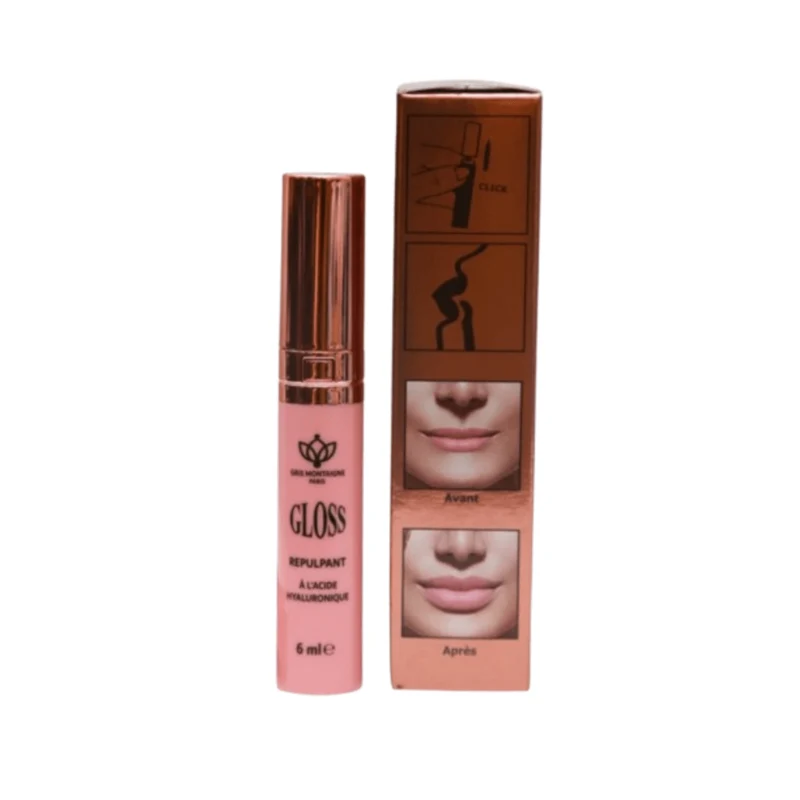 Gloss Repulpant Lèvres Gris Montaigne – Acide Hyaluronique 6ml