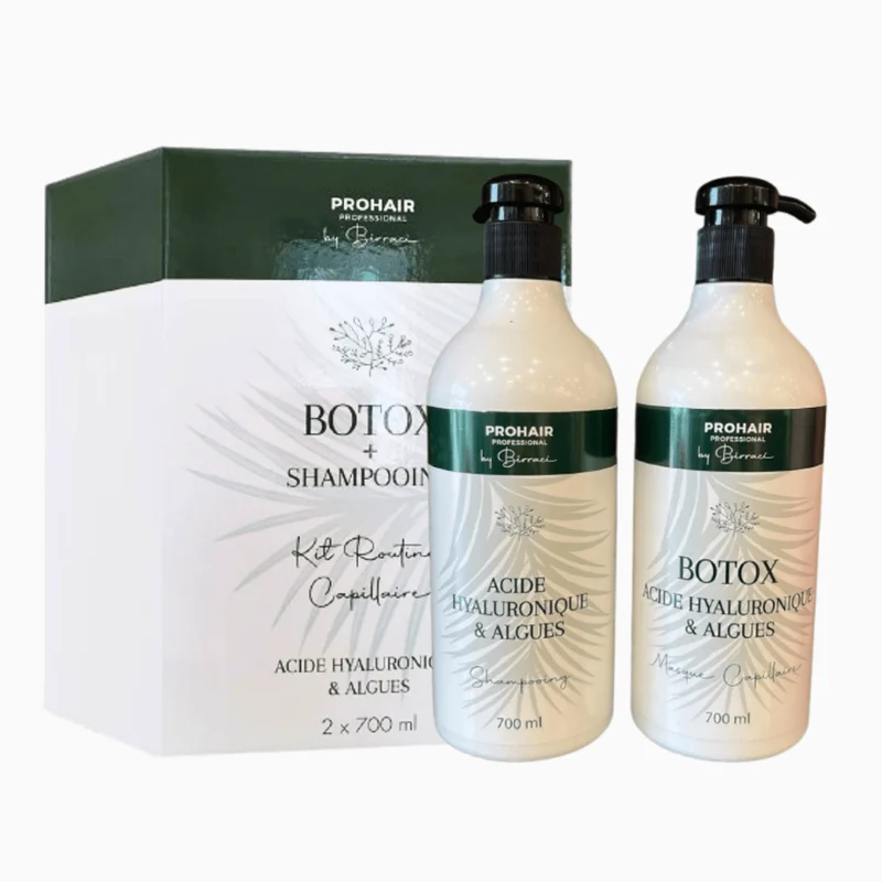 Kit Routine Capillaire PROHAIR by Birraci – Shampooing + Masque 2x650ml