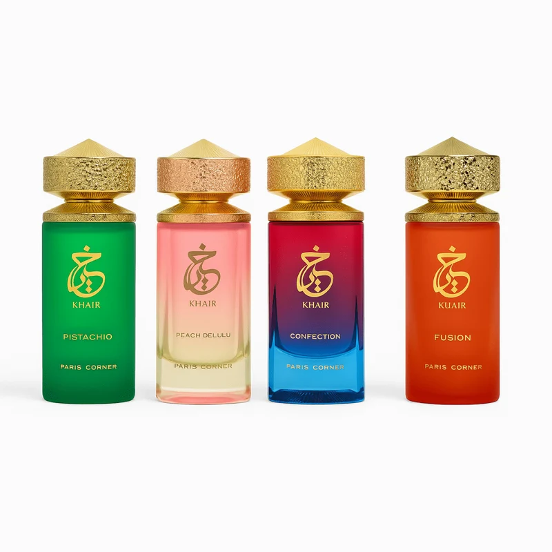 Pack Khair – Coffret 4 Parfums Paris Corner | 4 Fragrances Différentes (4 × 100 ml)