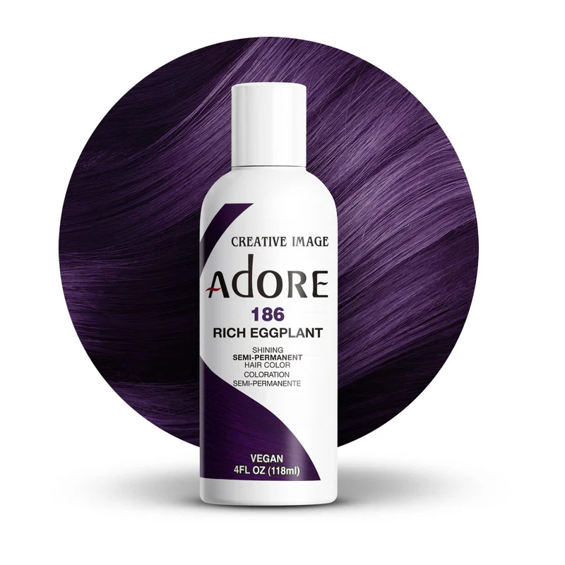 ADORE ≡ Colorations semi-permanentes Rich Eggplant 186