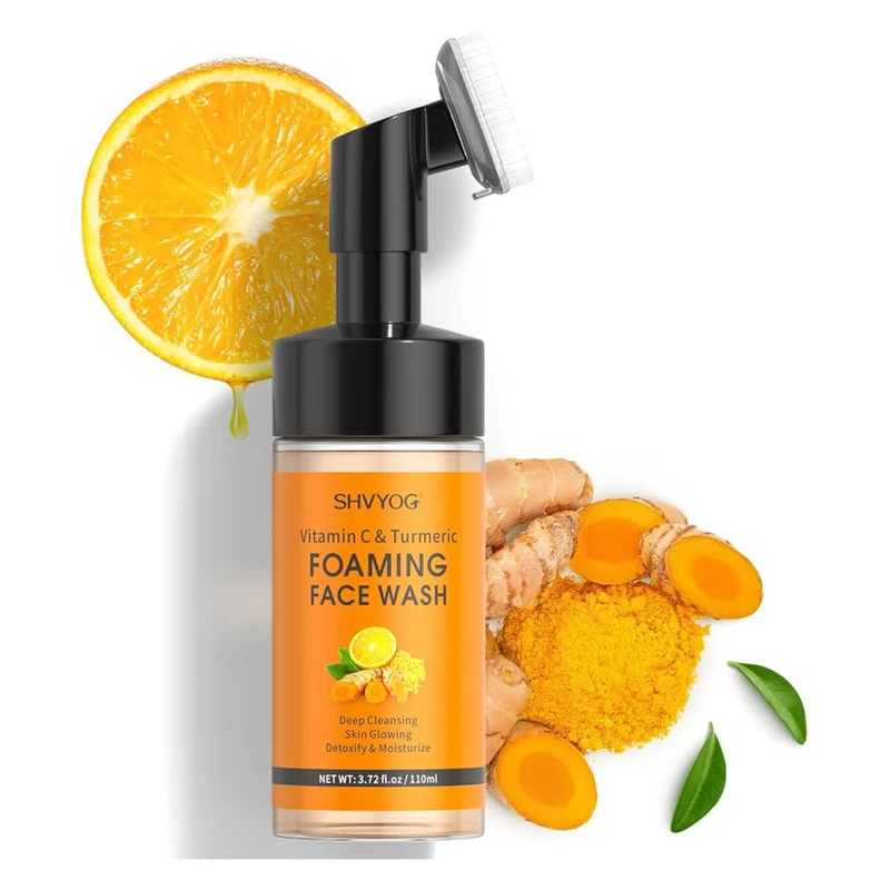 Mousse Nettoyante Visage au Curcuma & Vitamine C
