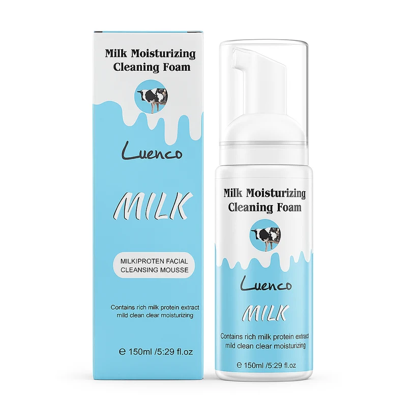 Mousse Nettoyante Hydratante au Lait de Vache avec Brosse 150ml