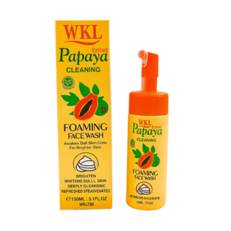 Mousse Papaye WKL – Nettoyant éclat visage