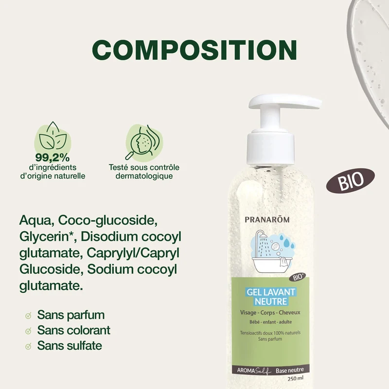 Gel lavant neutre - Bio
