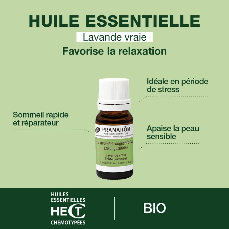 Huile Essentielle de Lavande vraie - Bio