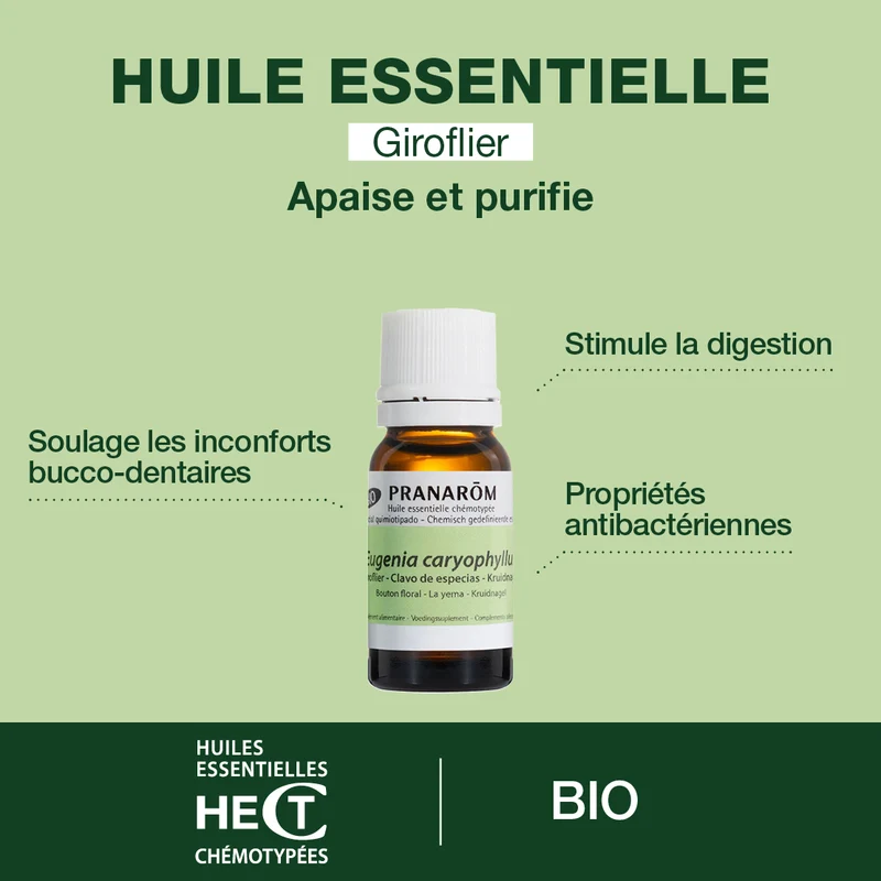 Huile Essentielle de Giroflier - Bio