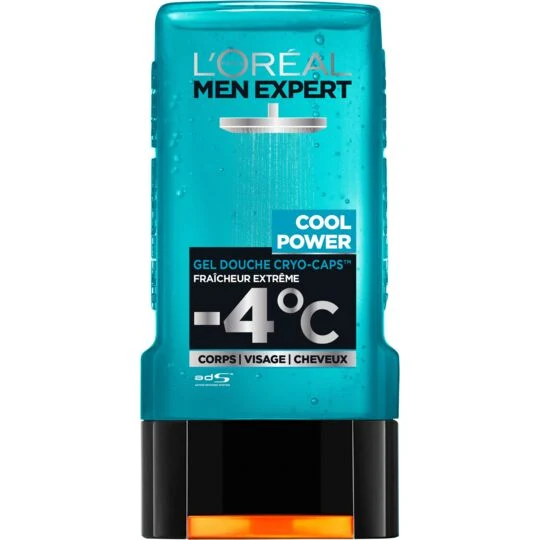 L'OREAL MEN EXPERT ≡ Gel Douche "Cool Power" Fraîcheur Extrême