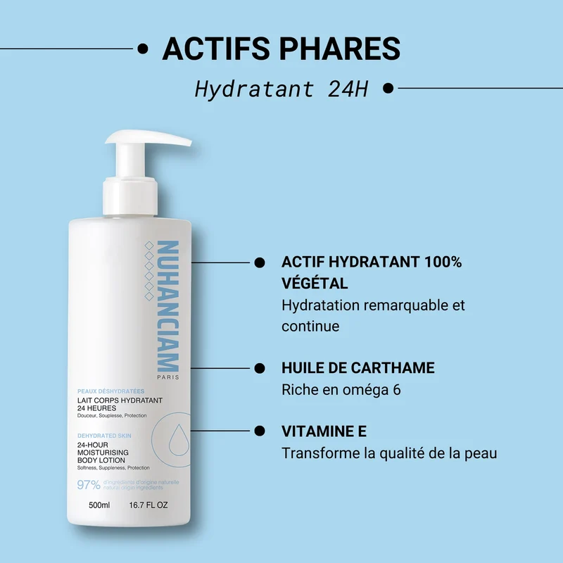 NUHANCIAM PARIS ≡ Hydratant 24 Heures (Lait pour le corps)
