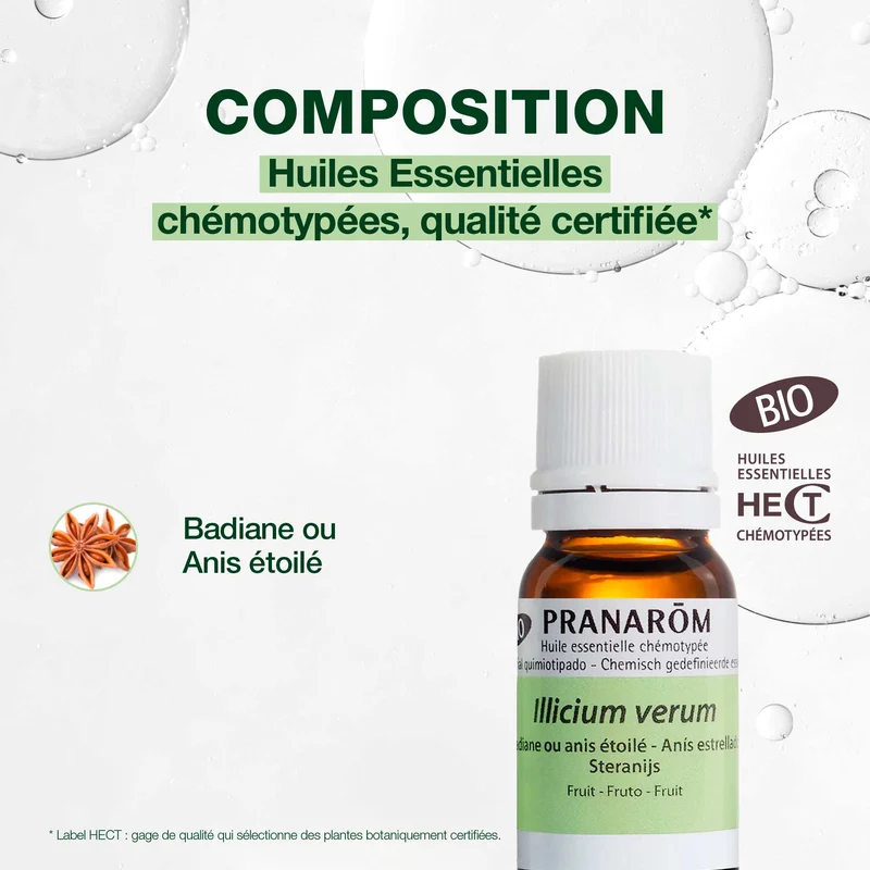 Huile Essentielle de Badiane ou Anis étoilé - Bio