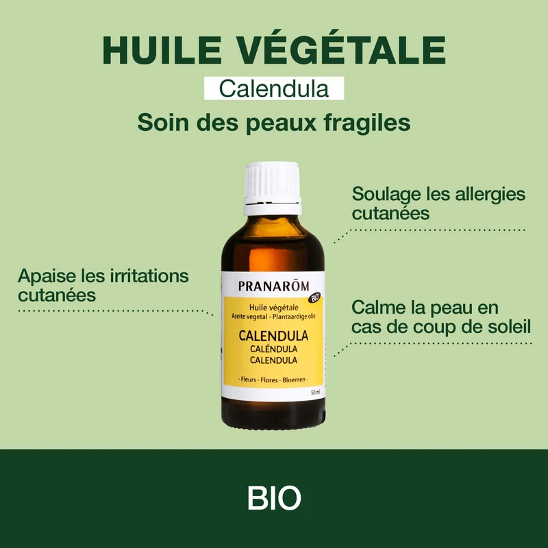 Huile Végétale de Calendula - Bio