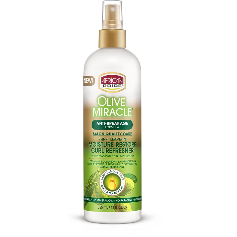 AFRICAN PRIDE OLIVE MIRACLE ≡ Soin Sans Rinçage 7-en-1