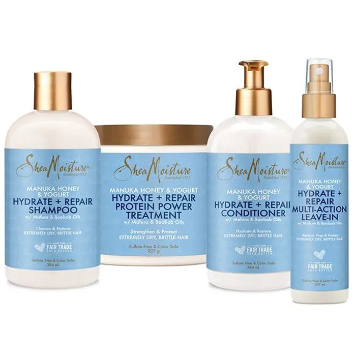 SHEA MOISTURE MANUKA HONEY & YOGURT ≡ Soin Hydratant Et Réparateur Sans Rinçage