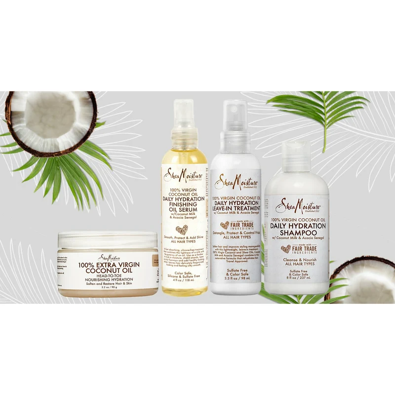 SHEA MOISTURE 100% VIRGIN COCONUT OIL ≡ Masque Capillaire