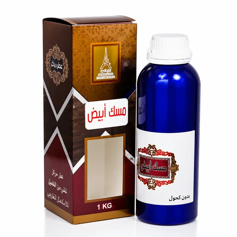 Musc Tahara Blanc 1L – Parfum Frais pour Femme et Prière