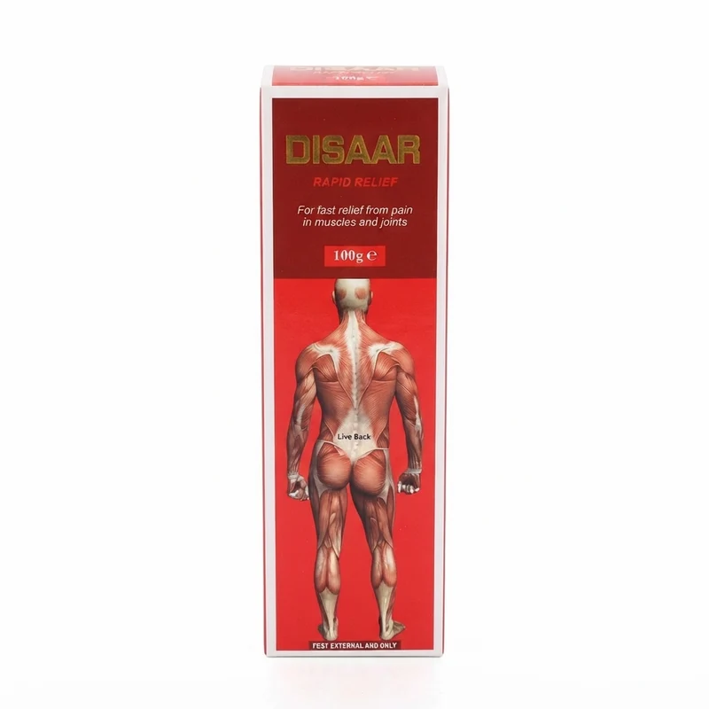 Disaar Crème de Massage 100g – Crème Corporelle Fraîcheur | Usage Externe