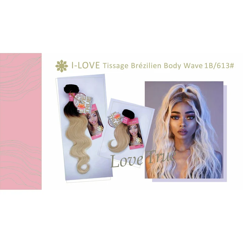 LOVE TRUE PARIS ≡ Mèche Brésilienne Lisse Blonde 1B/613