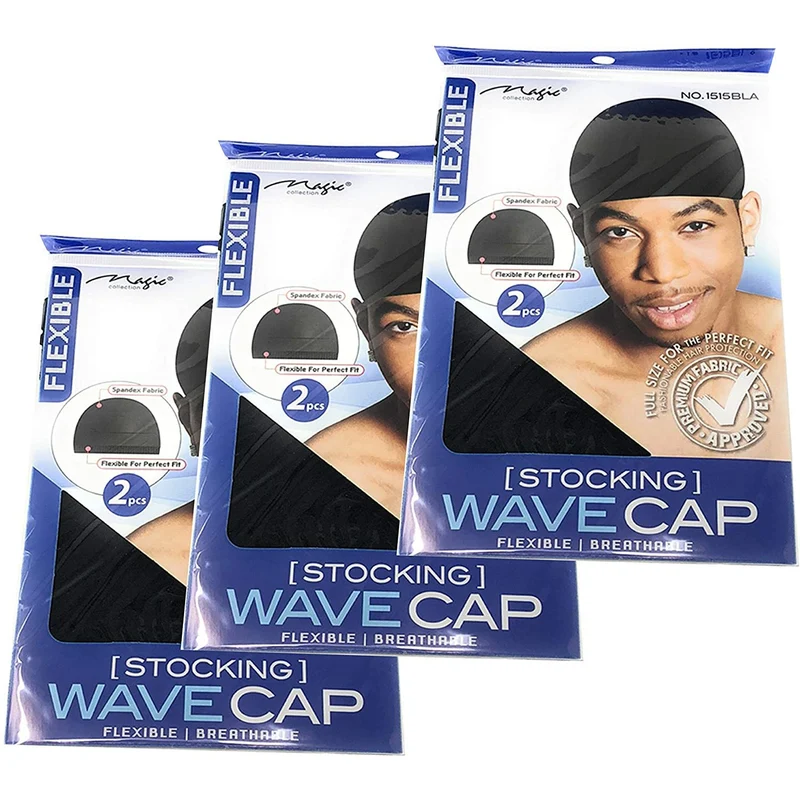 ACCESSOIRES ≡ Stocking Wave Cap "2 pcs" Noir / Black
