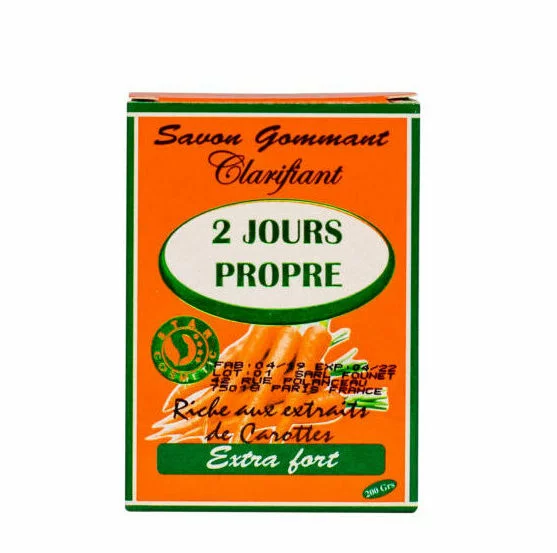 2 JOURS PROPRE ≡ Savon Gommant & Clarifiant Aux Carottes