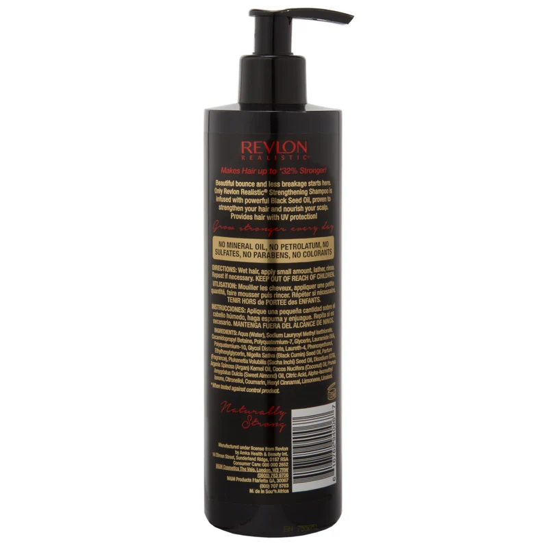 REVLON REALISTIC BLACK SEED OIL ≡ Shampooing Fortifiant