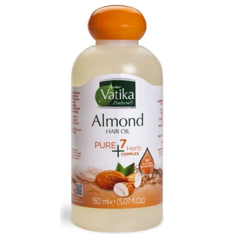 VATIKA NATURALS ≡ Huile Capillaire Aux Amandes (Complexe d'herbes Pure 7+)