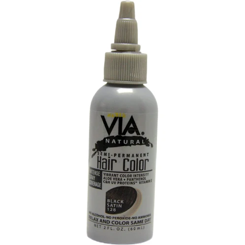 VIA NATURAL ≡ Coloration Semi Permanente Black Satin N°128