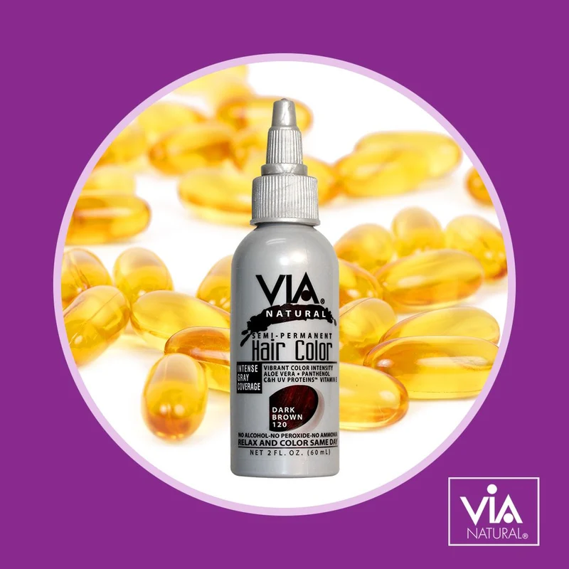 VIA NATURAL ≡ Coloration Semi Permanent Dark Brown N°120