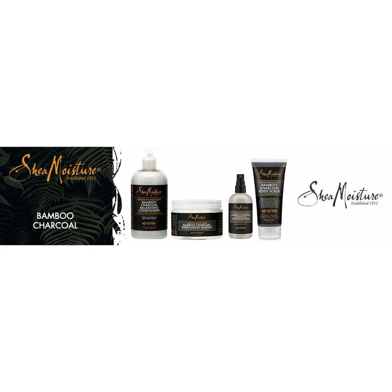 SHEA MOISTURE AFRICAN BLACK SOAP BAMBOO CHARCOAL ≡ Masque purifiant