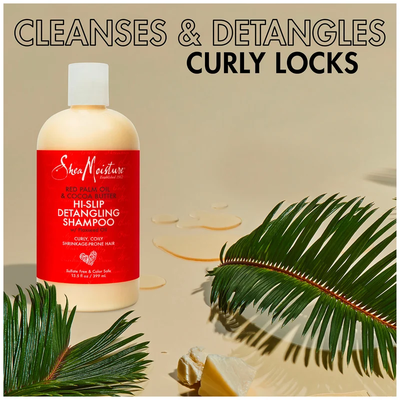 SHEA MOISTURE RED PALM OIL & COCOA BUTTER ≡ Shampooing Démêlant Boucles "Hi-Slip"