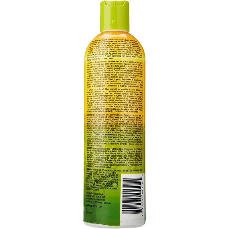 AFRICAN PRIDE OLIVE MIRACLE ≡ Après-Shampooing Sans Rinçage