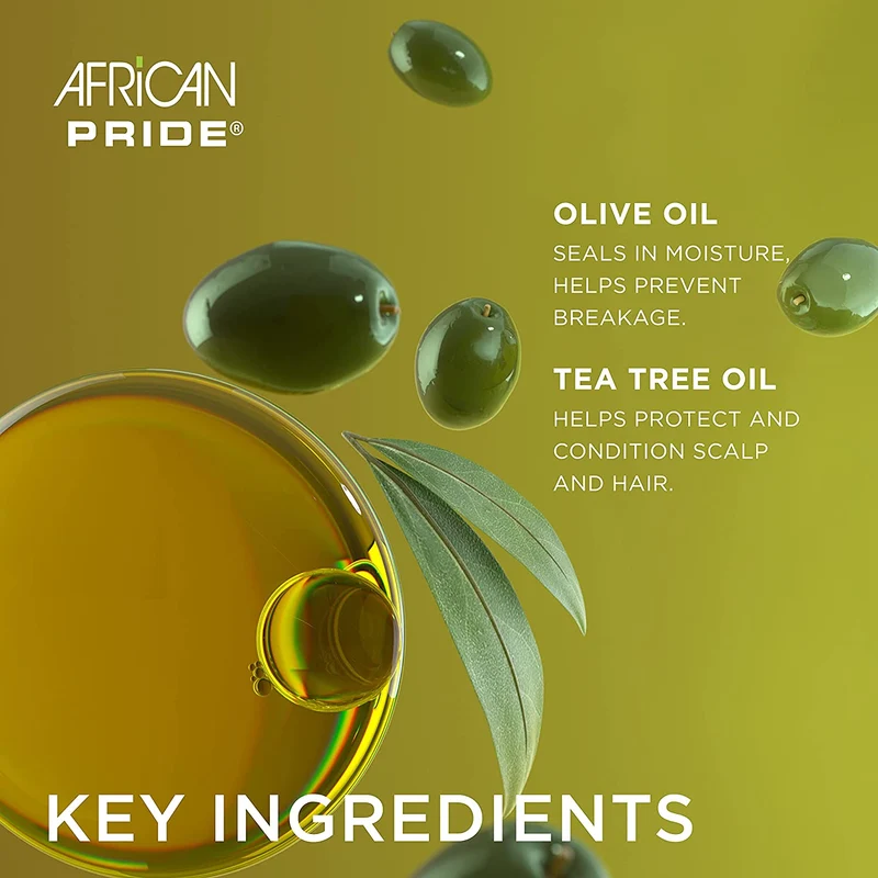 AFRICAN PRIDE OLIVE MIRACLE ≡ Après-Shampooing Sans Rinçage