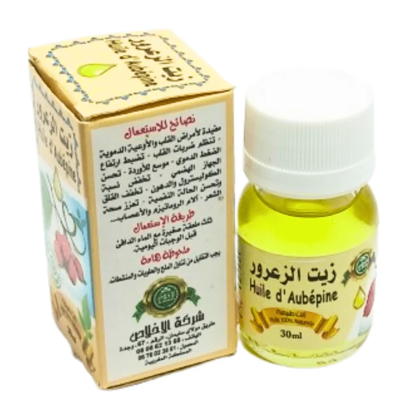 Huile d’Aubépine 30ml – El Zaarour du Maroc