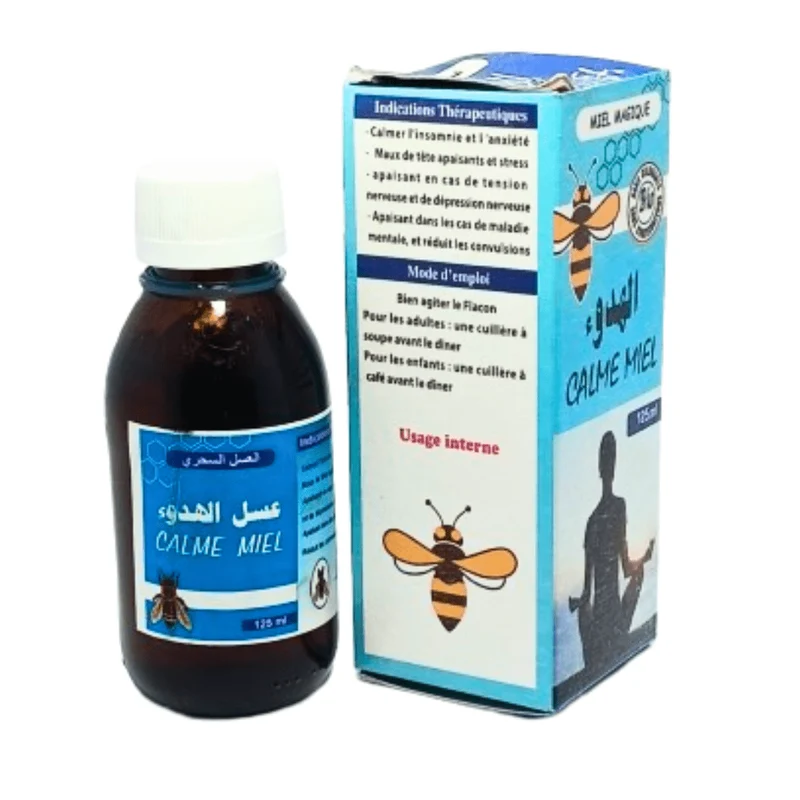 Calme Miel Naturel du Maroc 125ml – Apaisant et Relaxant