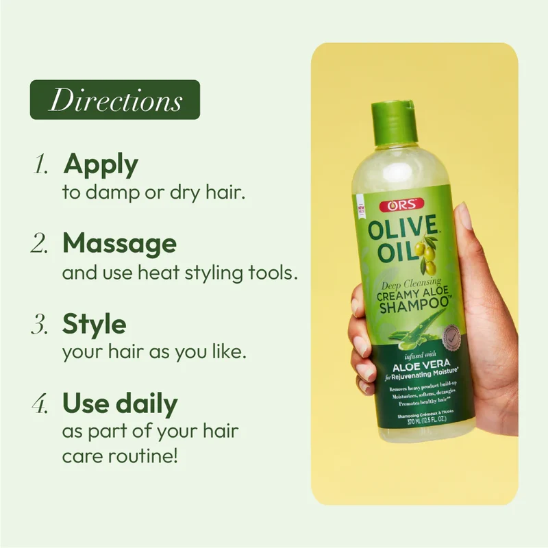 ORS OLIVE OIL ≡ Shampooing Crémeux A L'aloe Vera