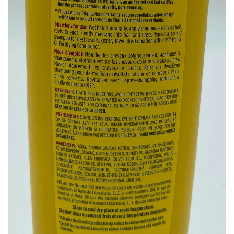 ORS MONOI OIL ≡ Shampooing Fortifiant