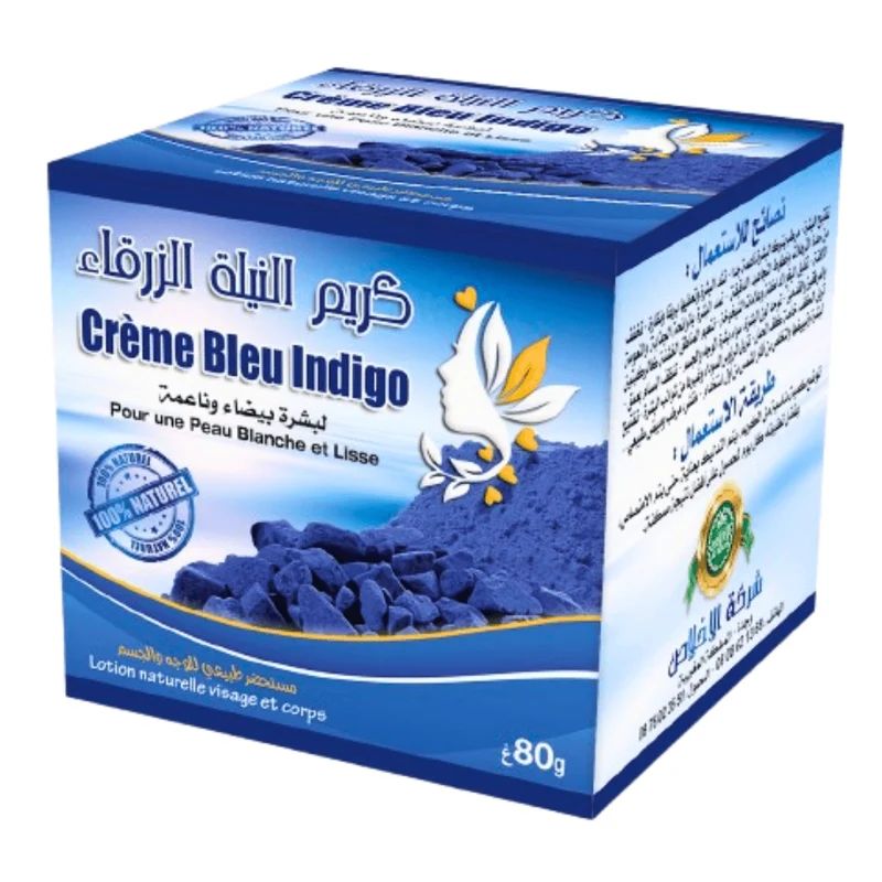 Crème Bleu Indigo au Nila 80g – Éclat & Hydratation