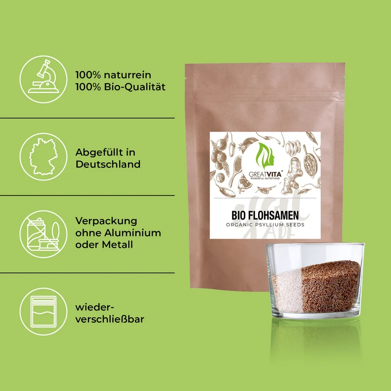 Bio-Flohsamen – 99,9 % rein