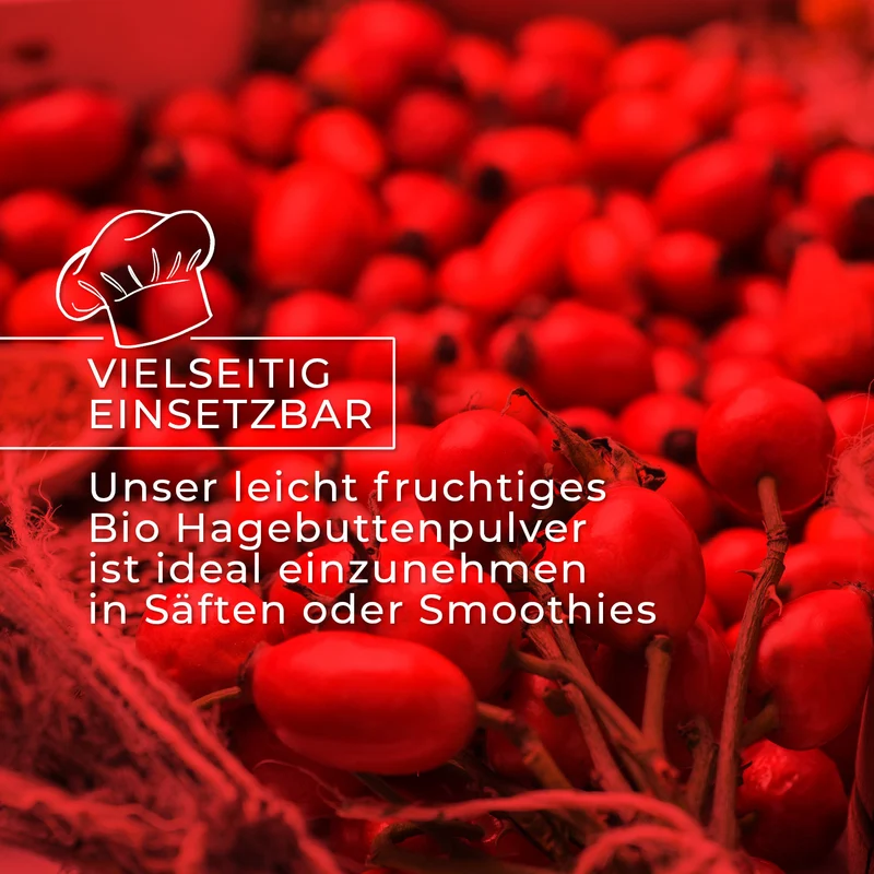 Bio-Hagebuttenpulver – fein gemahlen