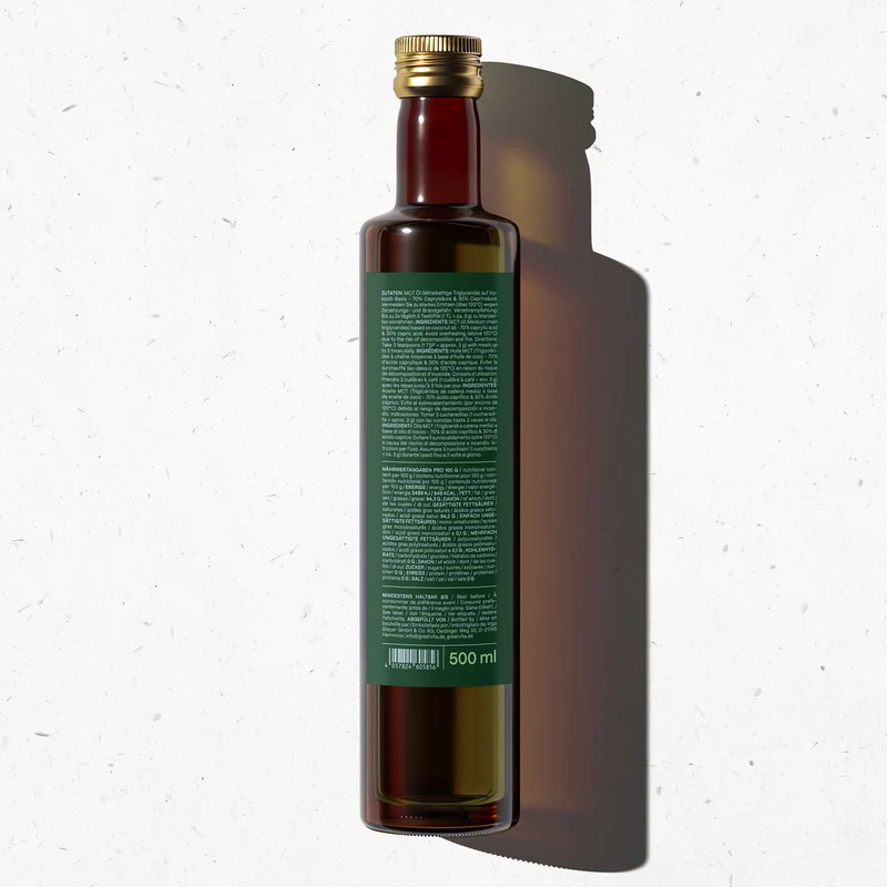 MCT-Öl – 70 % Caprylsäure & 30 % Caprinsäure