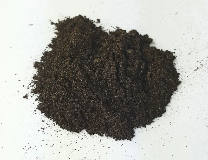 Poudre de mica cosmétique brun doré