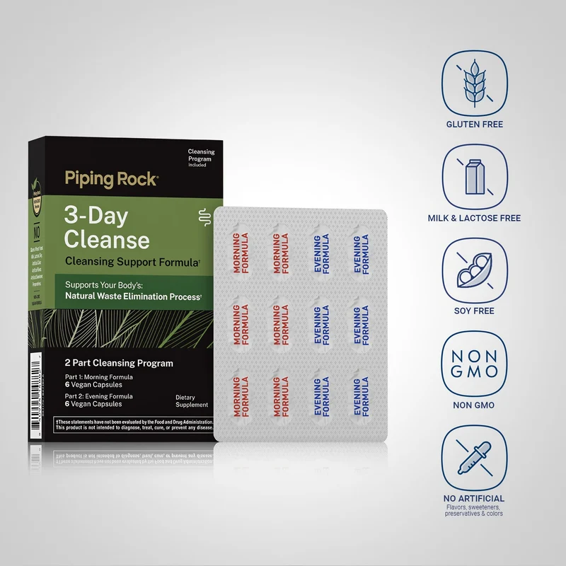 3 Day Cleanse, 12 Vegan Capsules