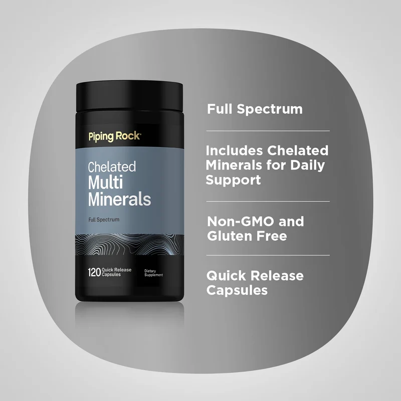 Chelated Multi Minerals, 120 Quick Release Capsules