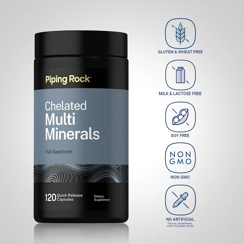 Chelated Multi Minerals, 120 Quick Release Capsules