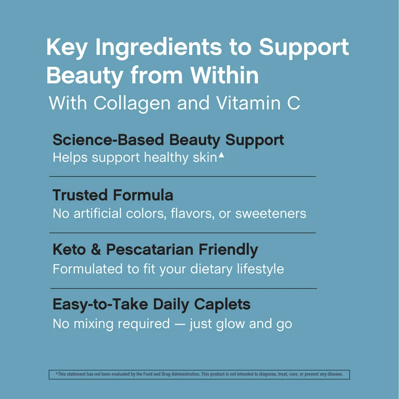 Grassfed Collagen Bio-Peptides + Vitamin C, 6000 mg (per serving), 400 Caplets