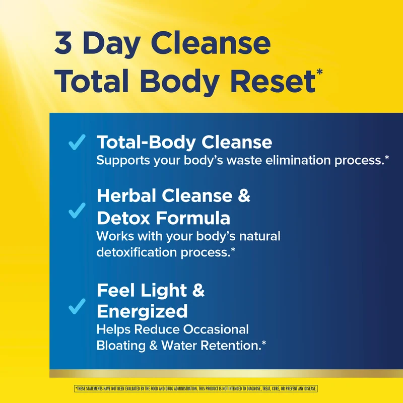 3-Day Cleanse Total Body Reset, 24 Vegan Capsules