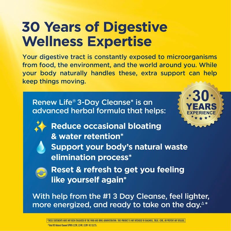 3-Day Cleanse Total Body Reset, 24 Vegan Capsules