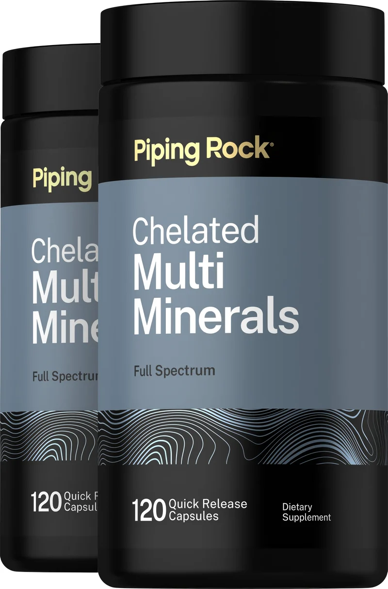 Chelated Multi Minerals, 120 Quick Release Capsules, 2 Bottles