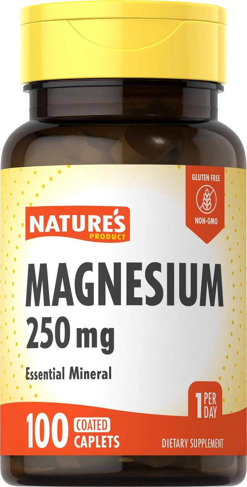 Magnesium, 250 mg, 100 Coated Caplets