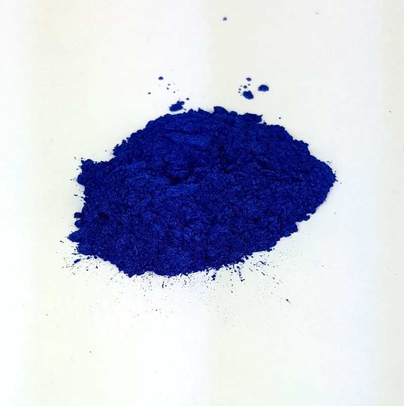 Poudre de mica cosmétique bleu tropical