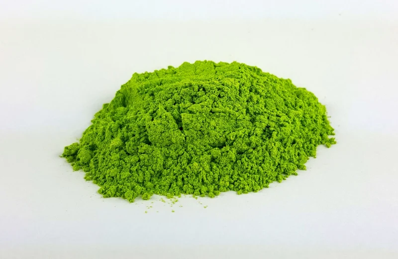 Poudre de mica cosmétique vert citron